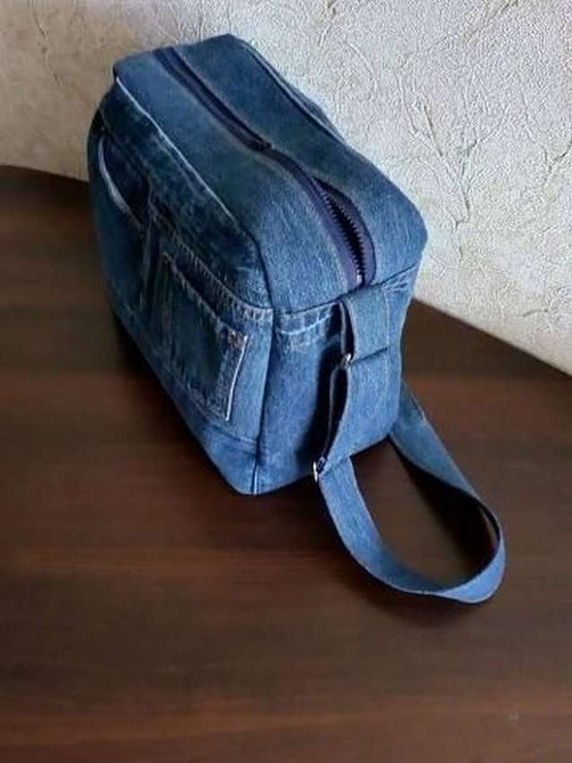Мужская сумка из джинсов своими