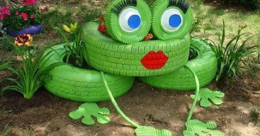 Изделия из автомобильных покрышек