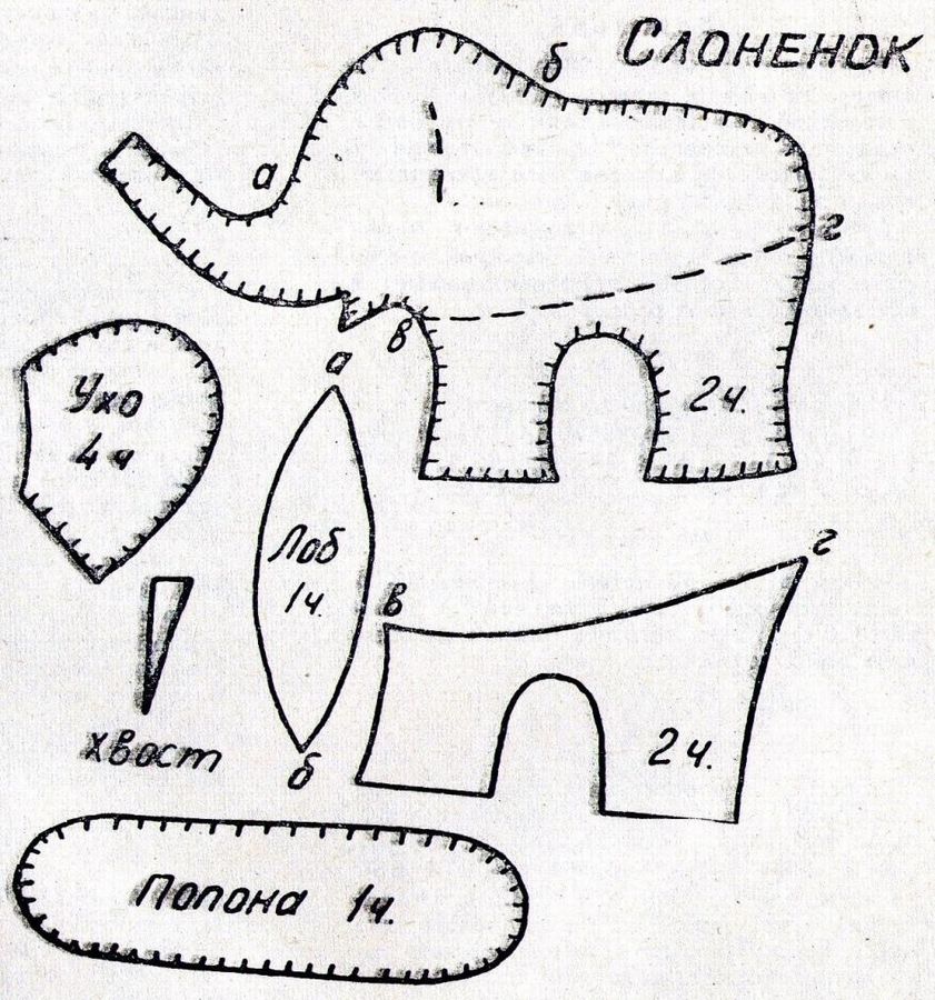 Слоник – мягкая игрушка своими