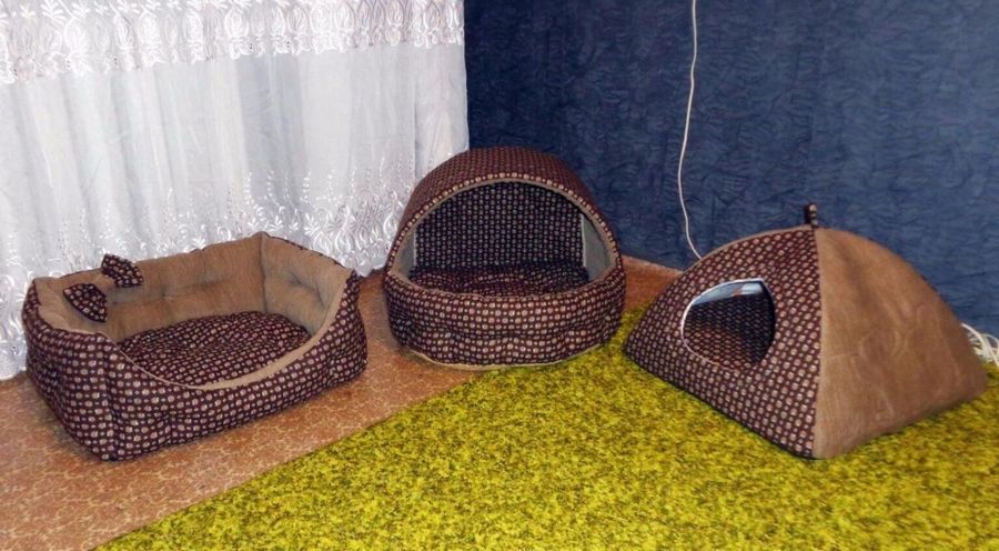 Выкройки и фото: лежанка для
