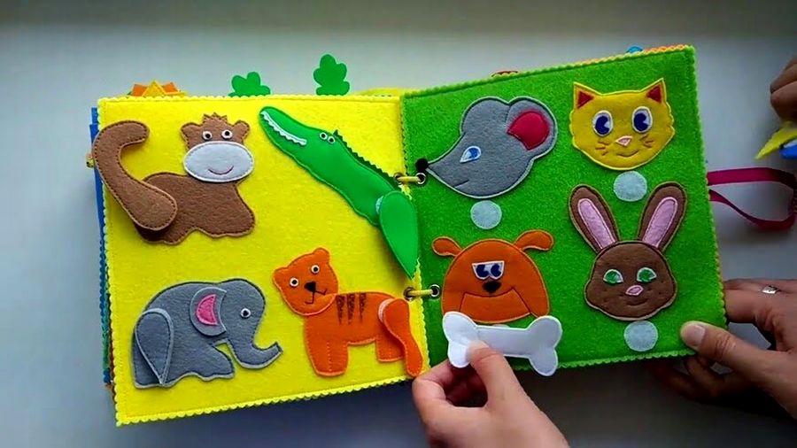 Книжка-игрушка из фетра. ТОП 11