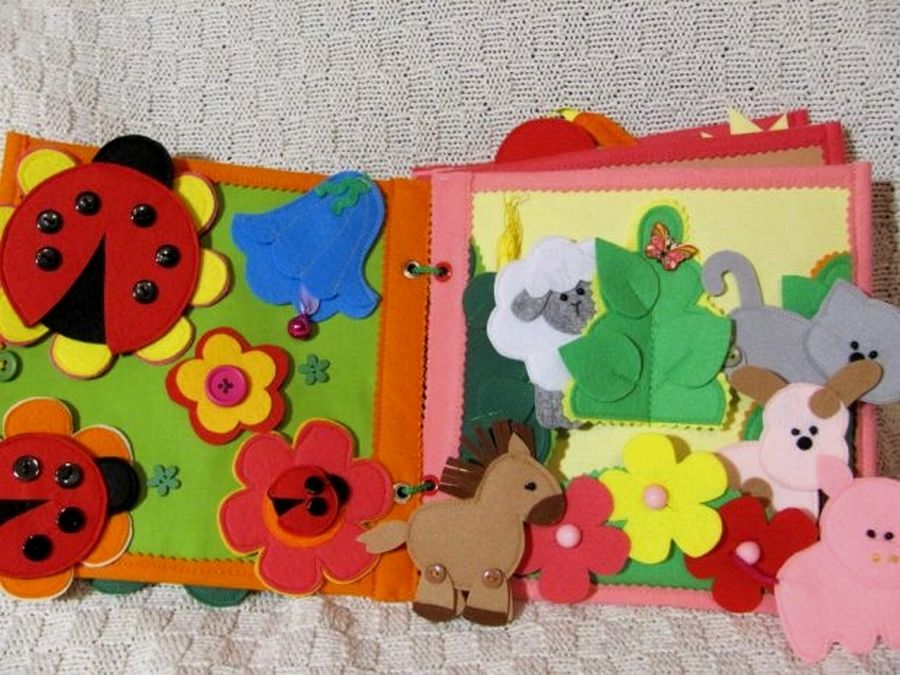 Книжка-игрушка из фетра. ТОП 11