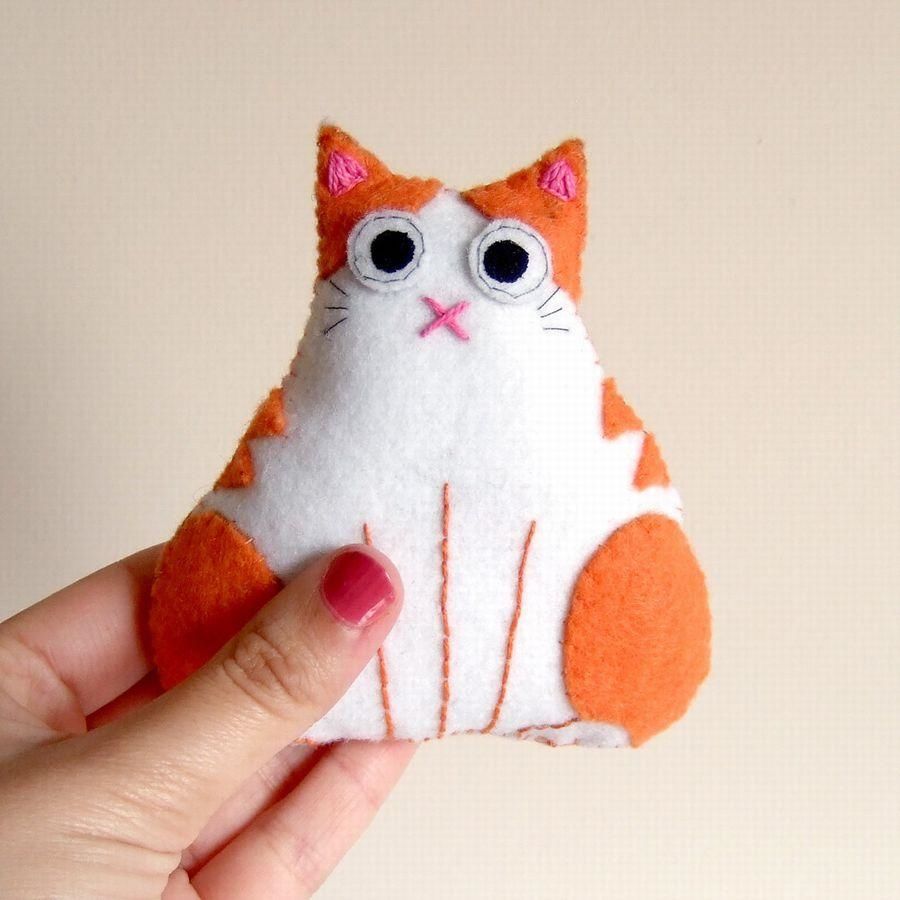 Котики из фетра своими руками