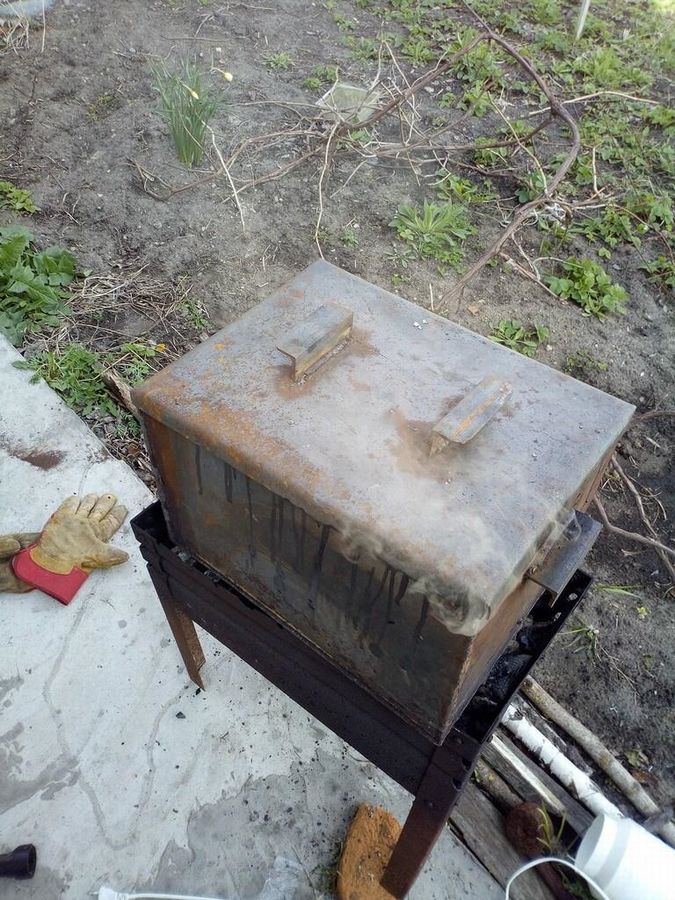 Коптильный шкаф для ГОРЯЧЕГО копчения