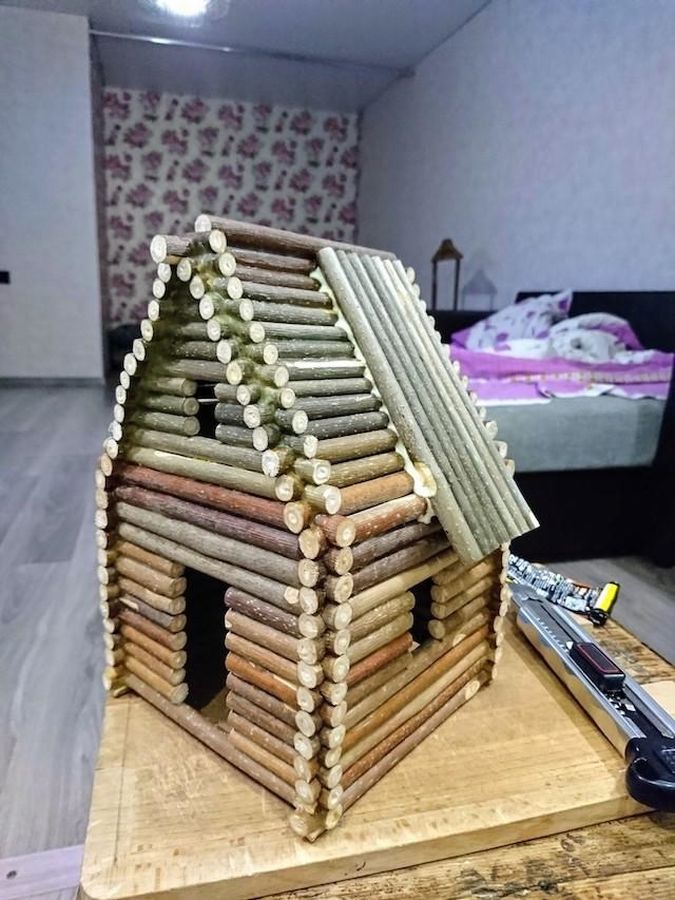 Поделка "Домик" из веток. ТОП