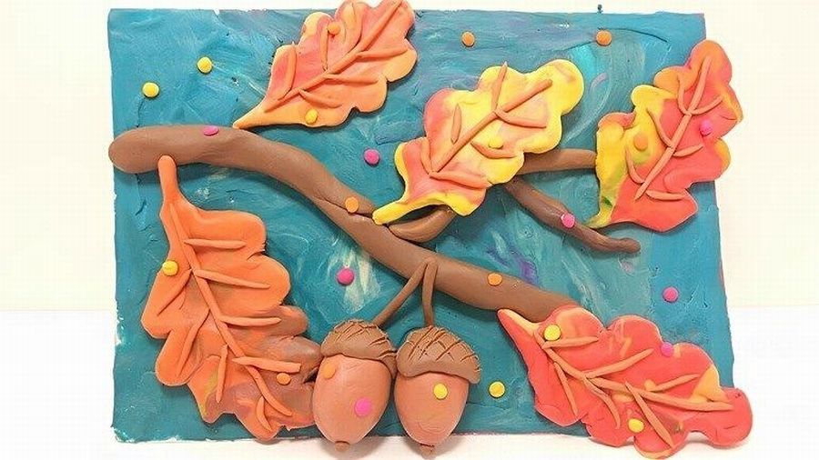 Пластилиновая аппликация своими руками: 10