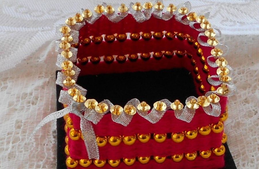 Интересные шкатулки из зубочисток. 10