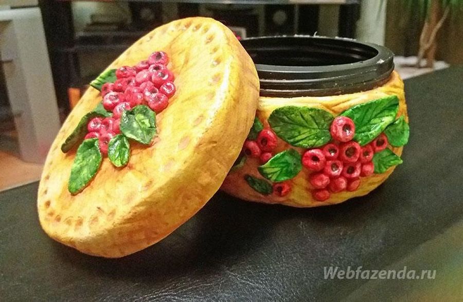 Крутые шкатулки из баночки. Фото