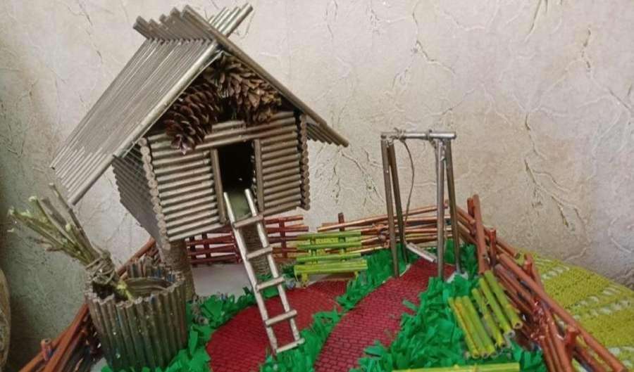 Как сделать домик из карандашей