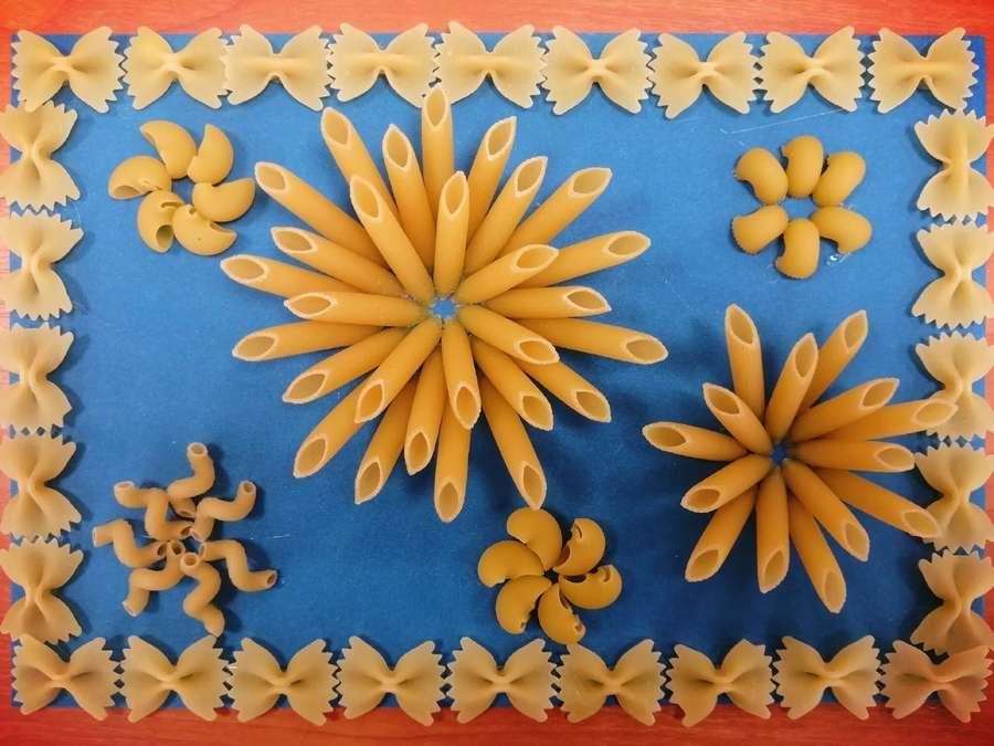 ВАУ! Аппликация из макарон своими