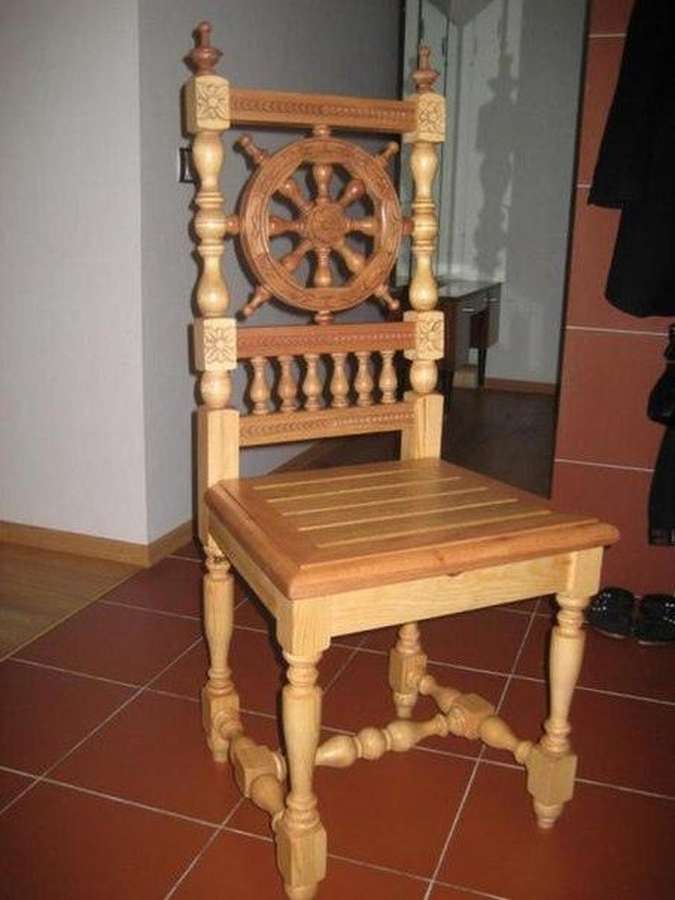 Классные стулья из балясин своими
