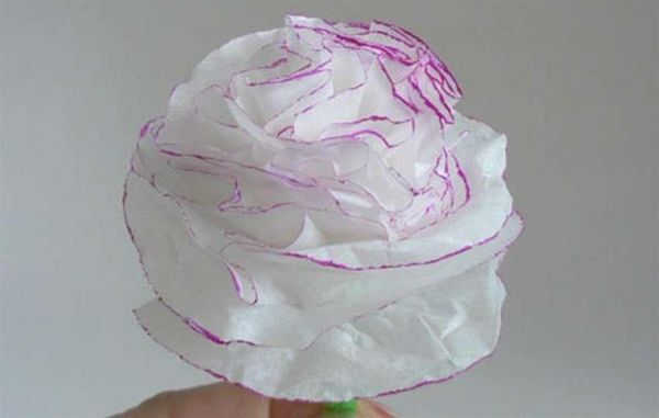 Цветы из салфеток своими руками (гвозди́ки). Пошаговые ФОТО.